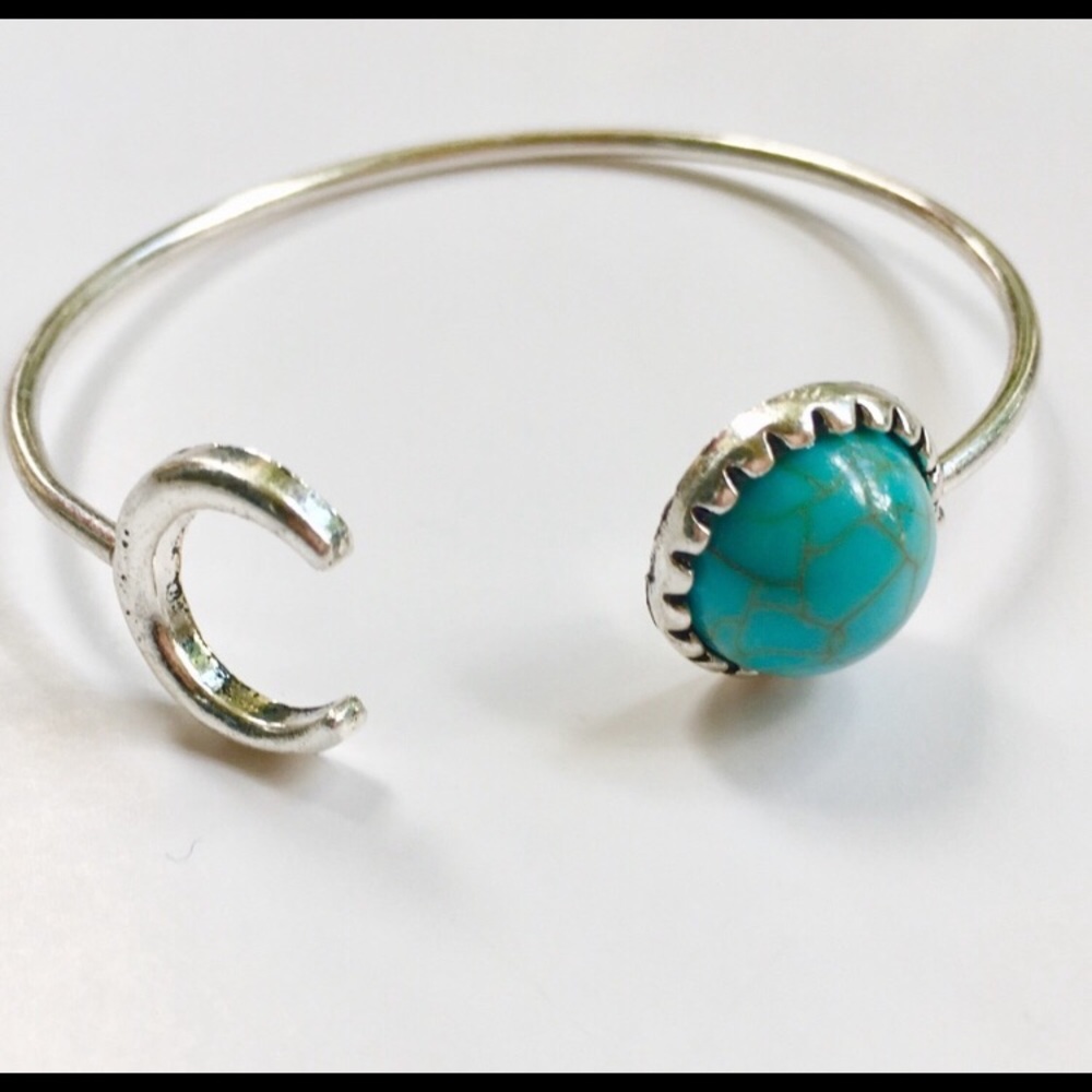 Antique Moon Bangle Adjustable Bracelet - Picture 7 of 7